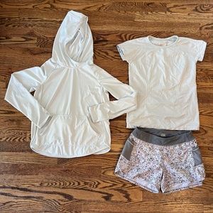 Athleta girl shorts and top set size 12 (large)